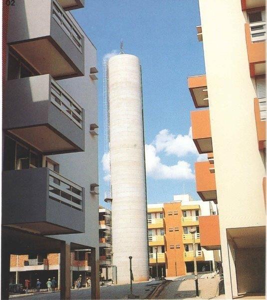 Torre de água em concreto